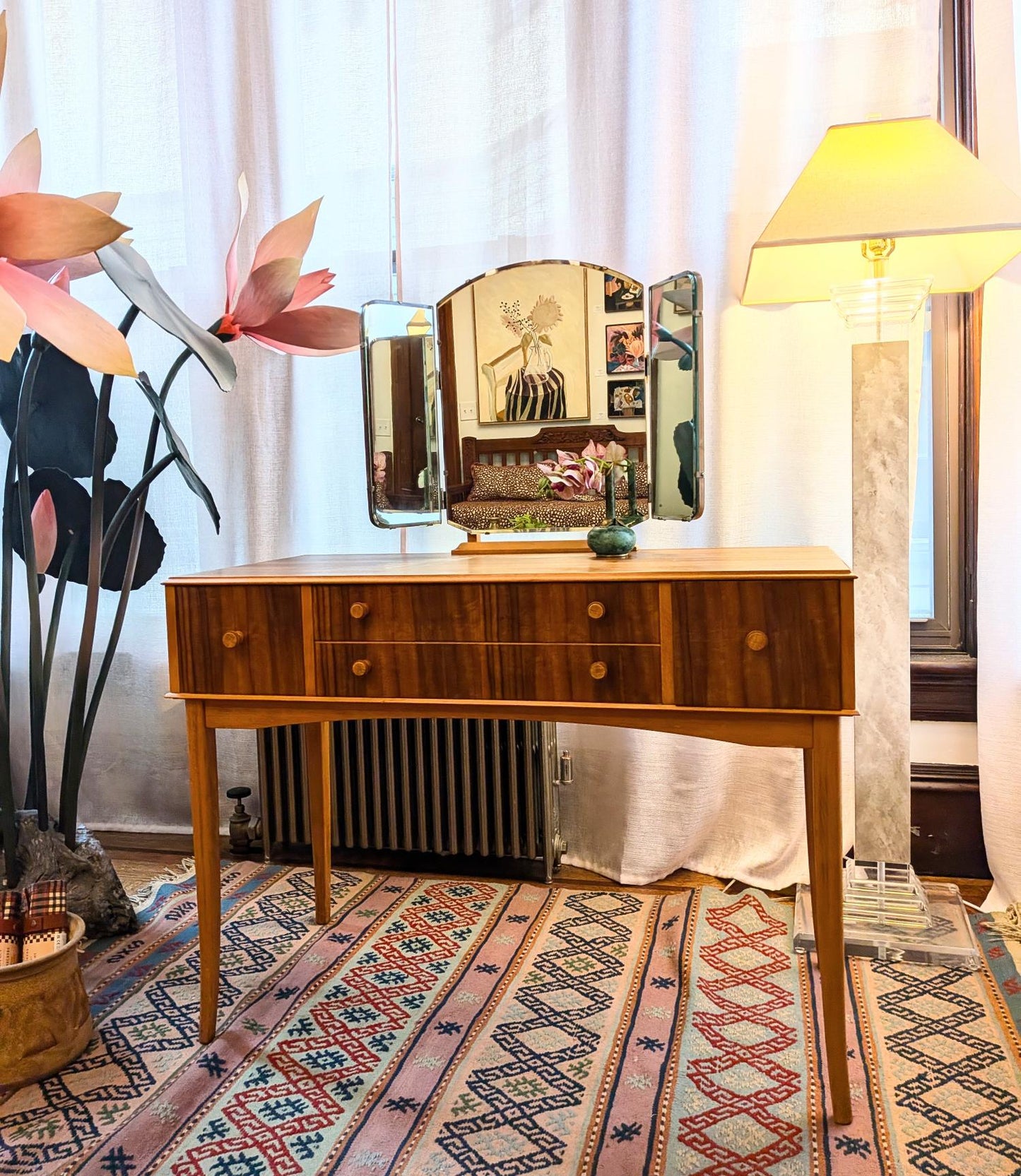 Teak and Walnut Mid-Century Vanity - "Cumbrae" Style by Neil Morris