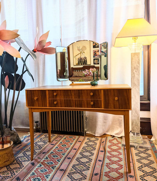 Teak and Walnut Mid-Century Vanity - "Cumbrae" Style by Neil Morris