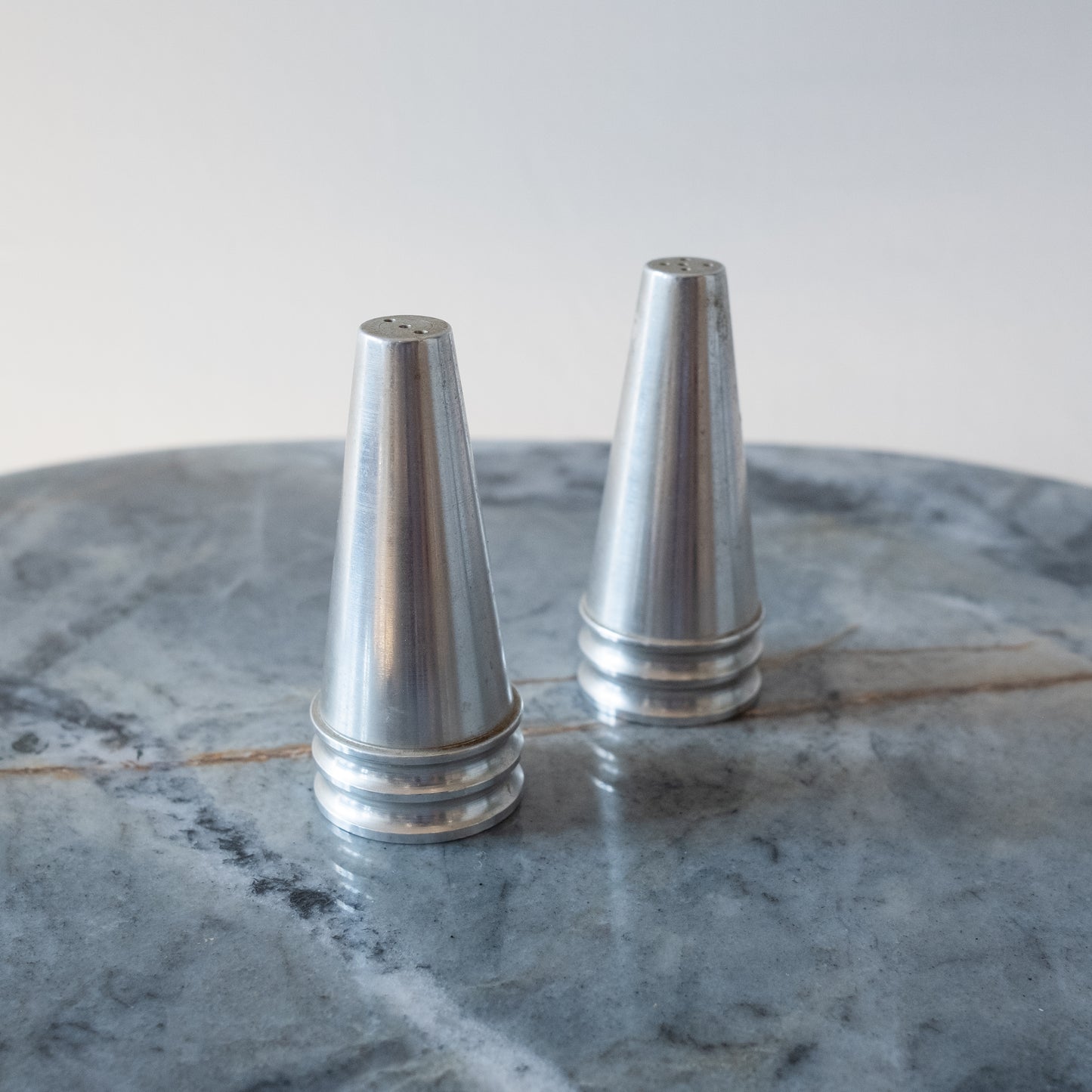 Modernist Stainless Steel Salt & Pepper Shakers