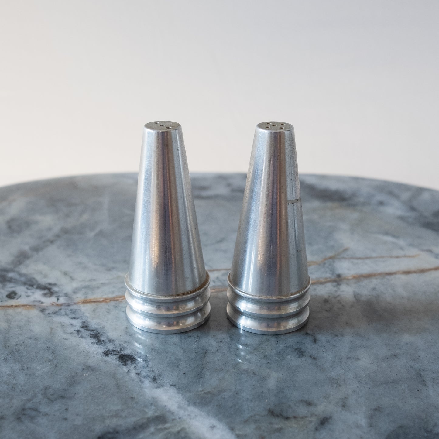 Modernist Stainless Steel Salt & Pepper Shakers