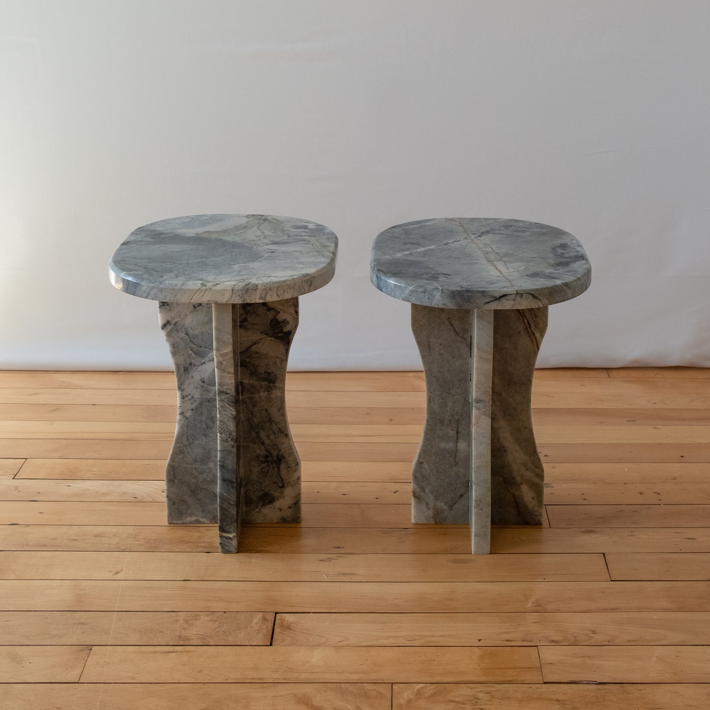 Blue Marble Side Table